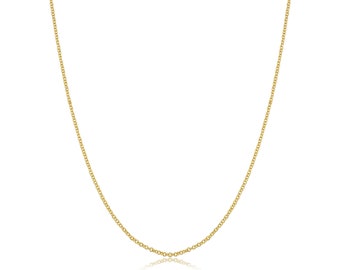 Gold Chain Necklace For Women, 14K Gold Filled, Cable Chain, Gold Link Chain, Layering Necklace, 1.3mm Thick