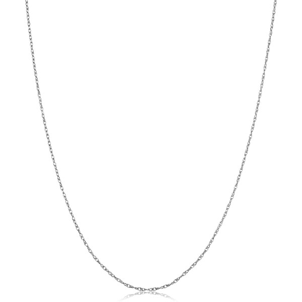 Platinum 950 Light Rope Chain Necklace, 0.9 mm(16, 18, 20, 24 inch)