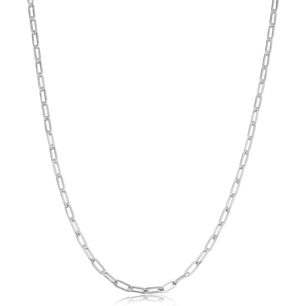 Sterling Silver Polished Paperclip Chain Necklace (2.3 mm)