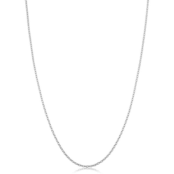 Sterling Silver Chain Necklace For Women, CABLE Chain, 925 Silver Chain Necklace, 1.2mm Thick, 16" 18" 20" 22" 24" 30" 40" Made In Italy