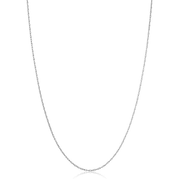 Sterling Silver 1.1 mm Rope Chain Necklace for Women (16, 18, 20, 22, 24 or 30 inch)