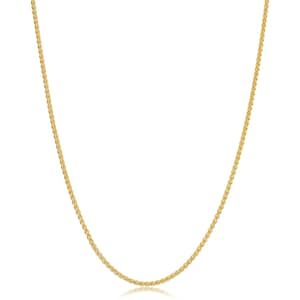 14k Yellow Gold Filled 1.5mm Round Wheat Chain Necklace - Etsy