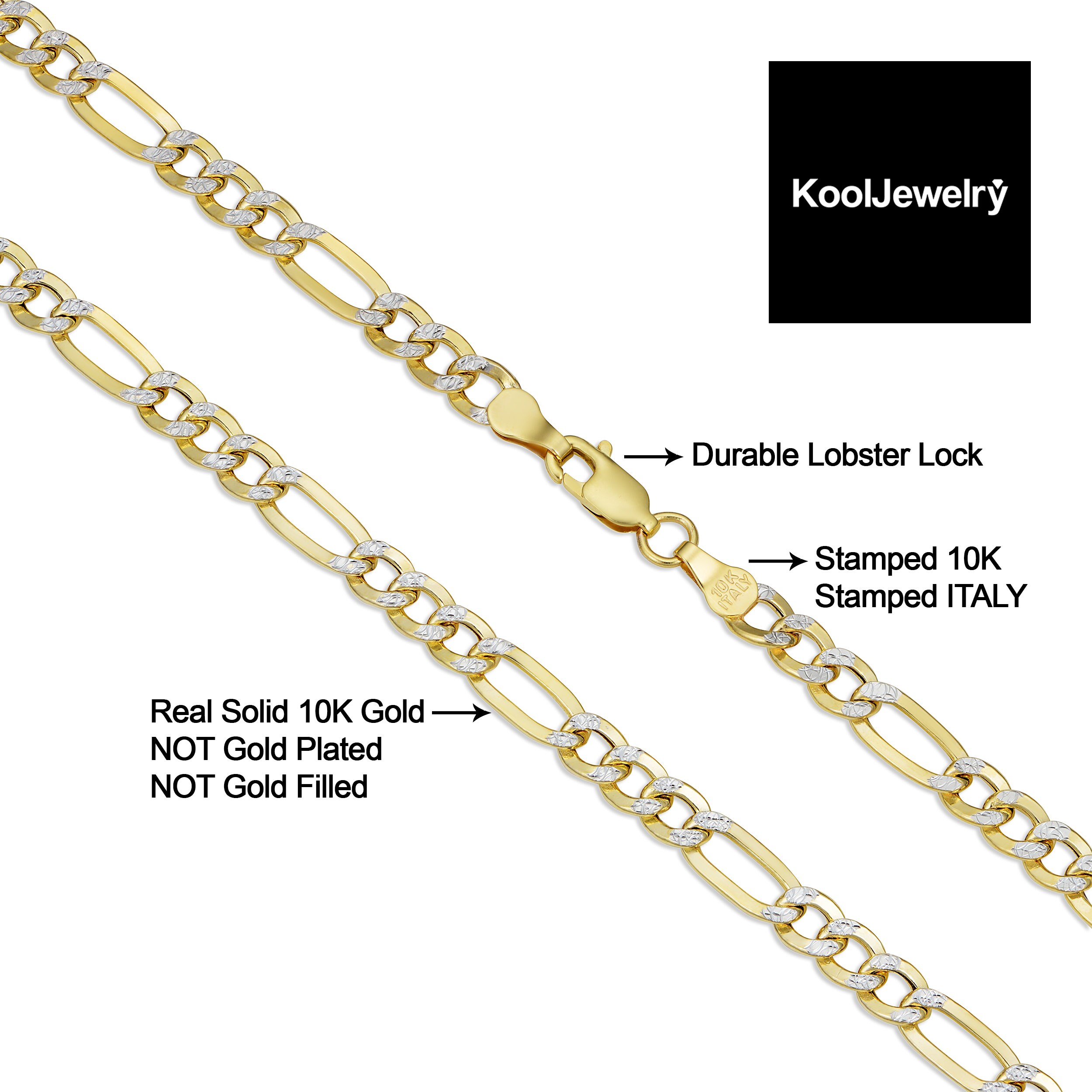 10K Gold 4.9mm 7.25 Double Rope Bracelet