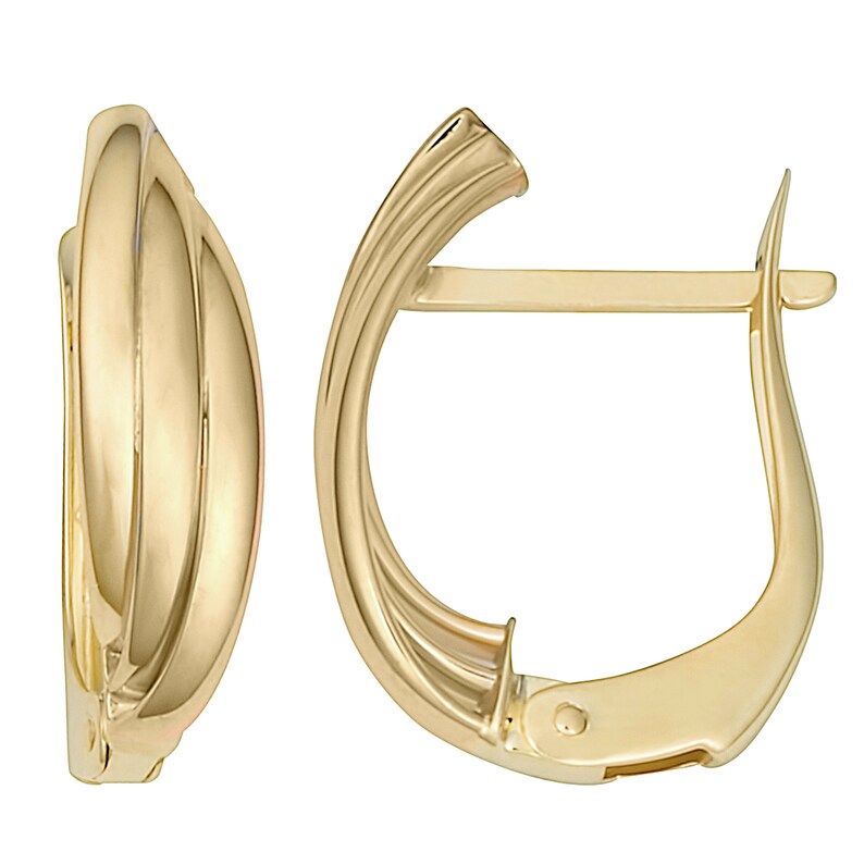 Omega back hoop earrings Clearance