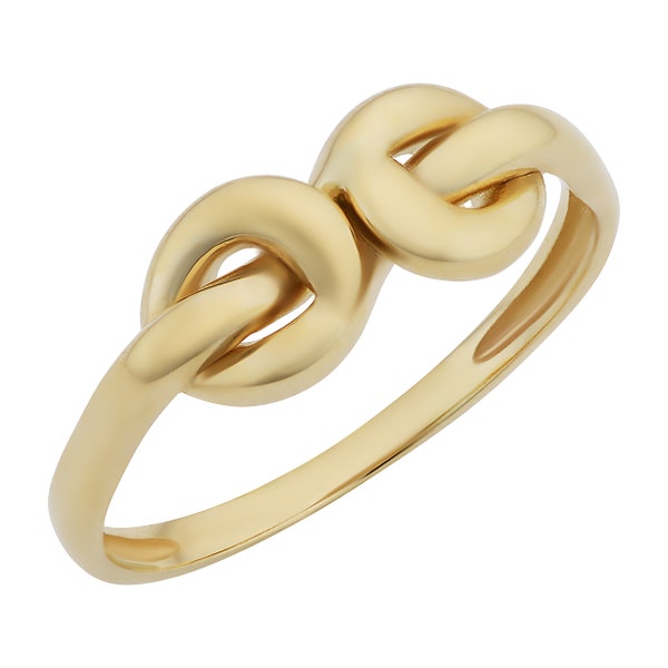 10k Yellow Gold High Polish Love Knot Ring