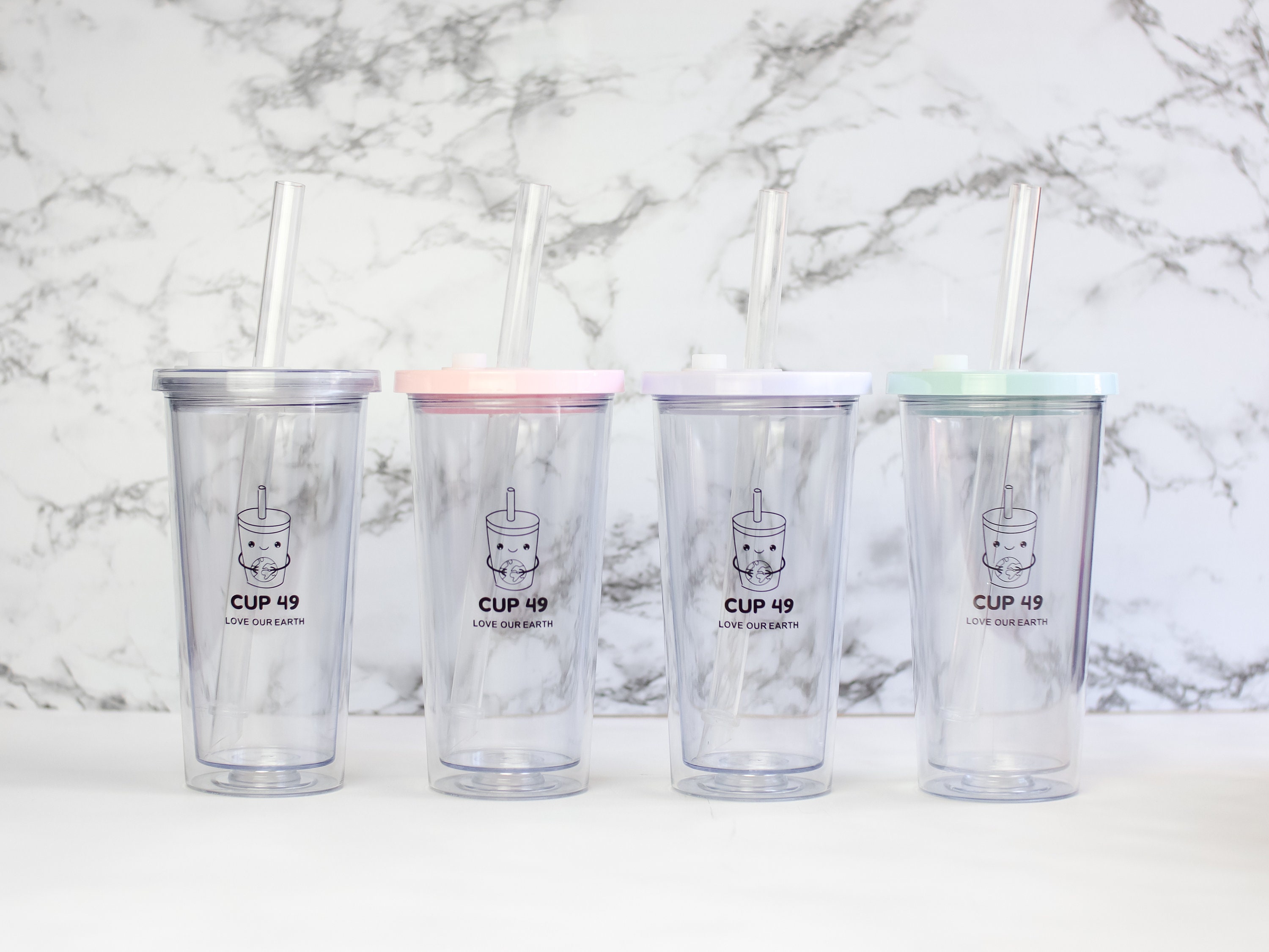 50/50 tumblers ProSub 20oz Straight Skinny Tumbler Sublimation Blanks Gloss White