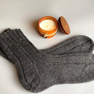 Men Home Socks EU 42-44 US 8.5-10.5 UK 8-10 Hand Knitted for Adults