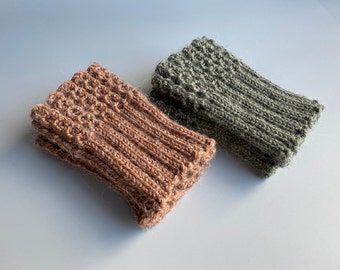 20 Farben Boot Cuffs Boot Toppers Beinwärmer handgestrickt für Erwachsene & Jugendliche Alpaka Wolle