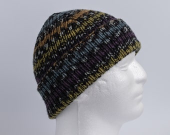 Men Hat Beanie Hand Knitted Skull Hat for Adults & Teens