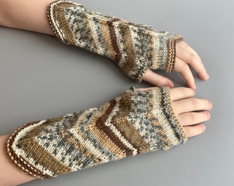 Fingerless Gloves Arm Warmers Wristwarmers Hand Knitted Women Fingerless Gloves Fingerless Mittens