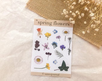 Spring Flowers Stickers, Stickers, Flowers, Flowers -samesjournal