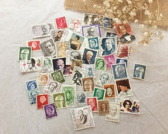 Briefmarken Set - Personen, Menschen, 50 Stück, gestempelt - samesjournal