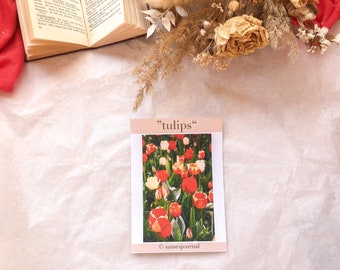 III Spring Flower, Photography, Circles, Sticker Sheet, Stickers, Stickers, Tulips - samesjournal