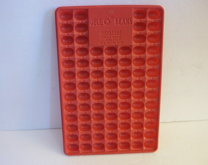 Jelly Bean Candy Mold by Jello, Vintage Jigglers Mold, Cooking