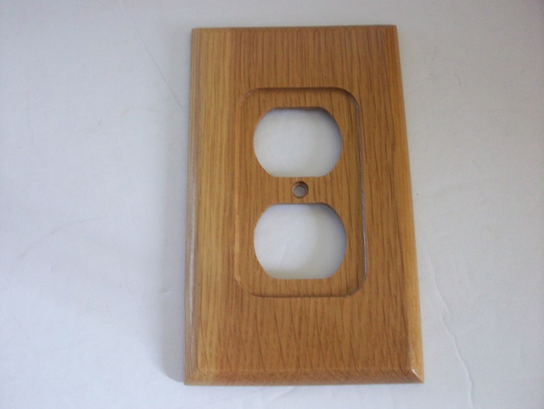 Vintage Oak Outlet Covers Set of 4 Vintage Wood Cover Etsy