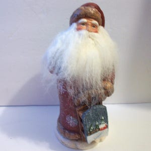 Santa Figurine by Home For The Holidays, Vintage 2003 Macy&#39;s Collectible Christmas Decor, Holiday Knick Knack