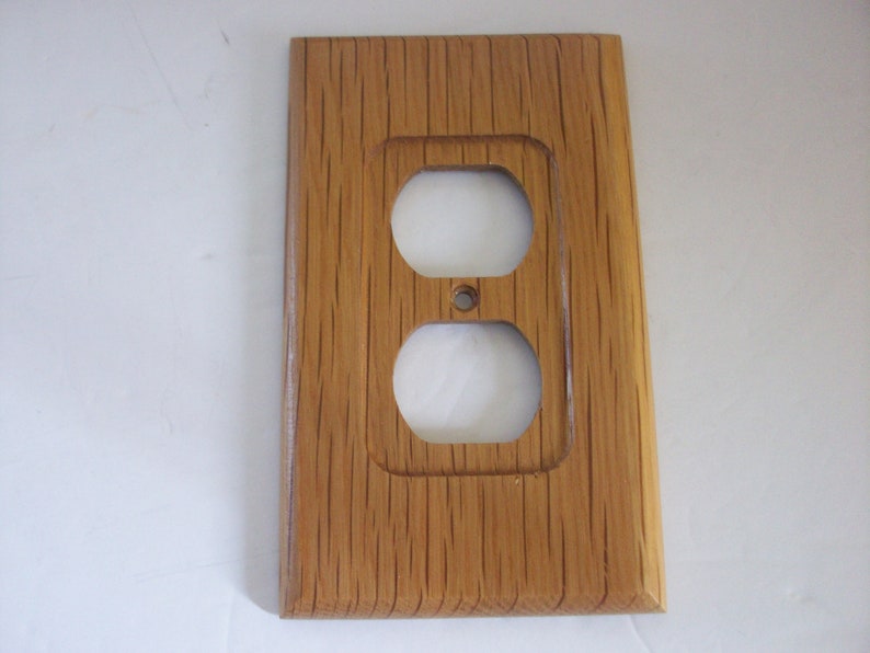 Vintage Oak Outlet Covers Set of 4 Vintage Wood Cover Etsy