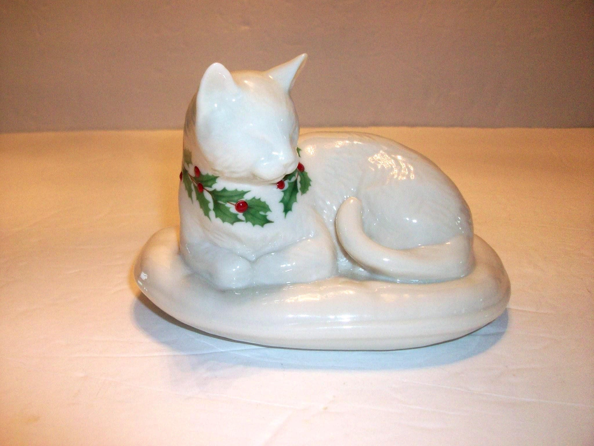 Lenox Cat Figurine - Etsy