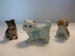 Dogs and Cat Figurines by Home Interiors and Gifts, Vintage Homco Ceramic Animal Knick Knacks, Home Decor 