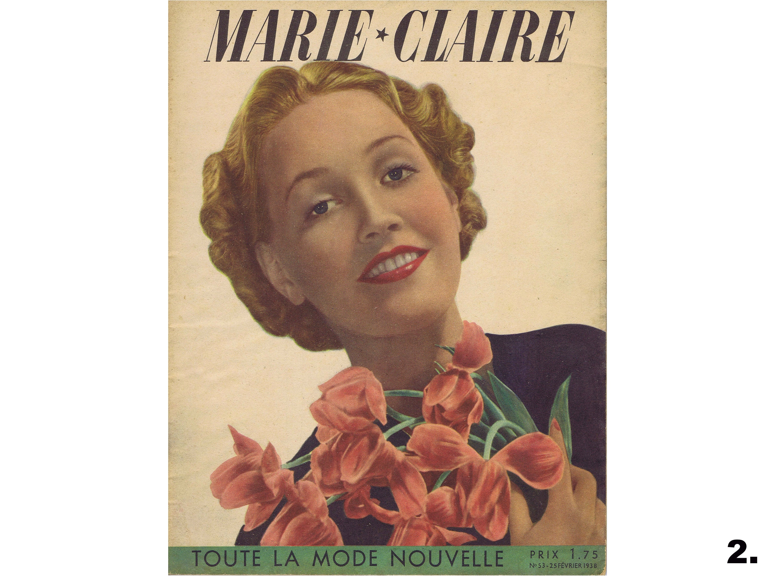 Begin掲載 40s フランス ヴィンテージ MARIE CLAIRE 雑誌 ポスター