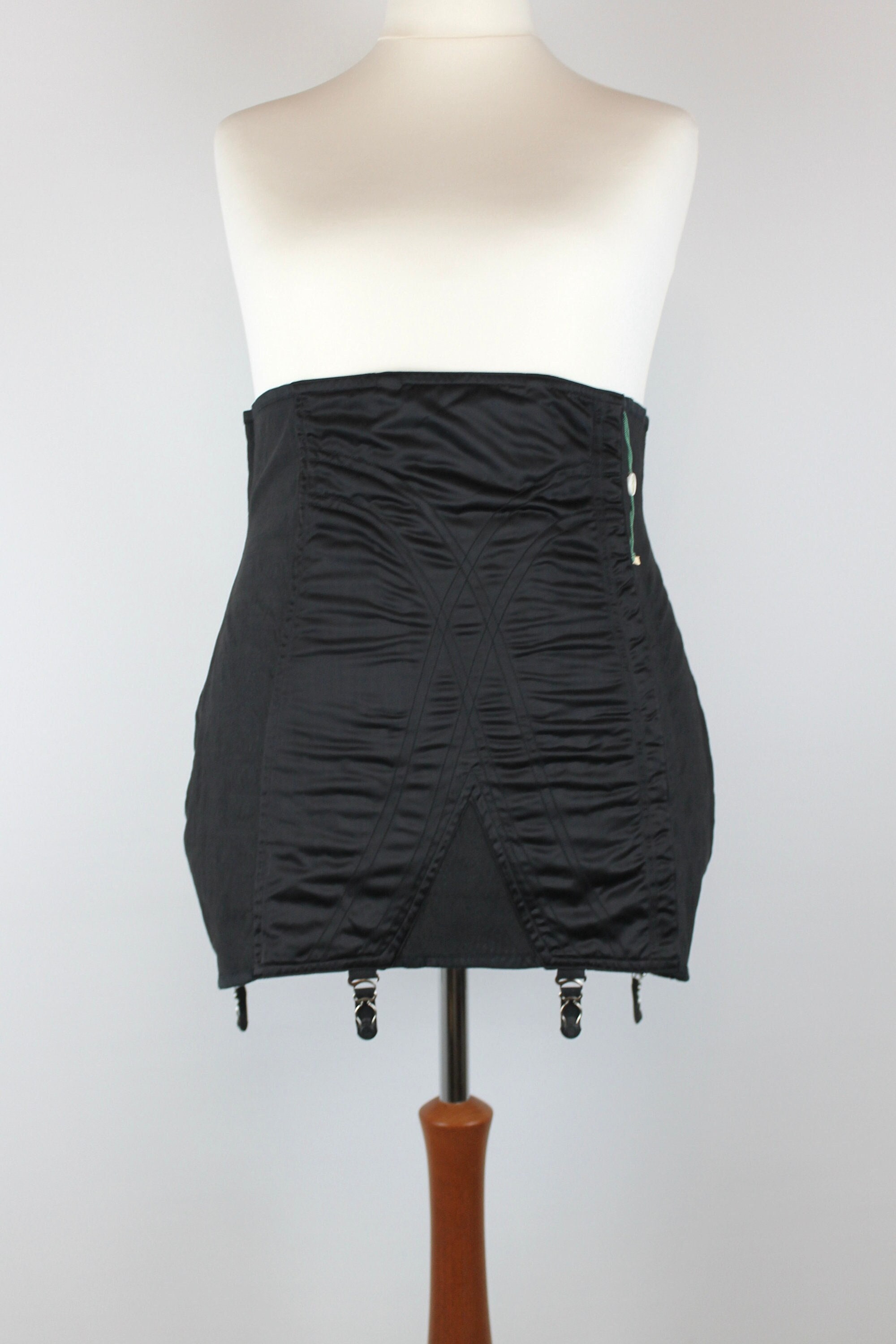 PLUS SIZE 1960s Black Armonia Shapewear Girdle, Vintage Garter Belt,  Suspender Belt, Burlesque Costume, Boudoir Lingerie