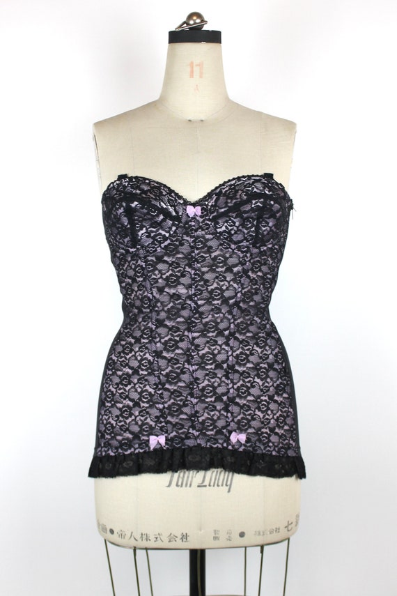 corset bustier girdle black Gem