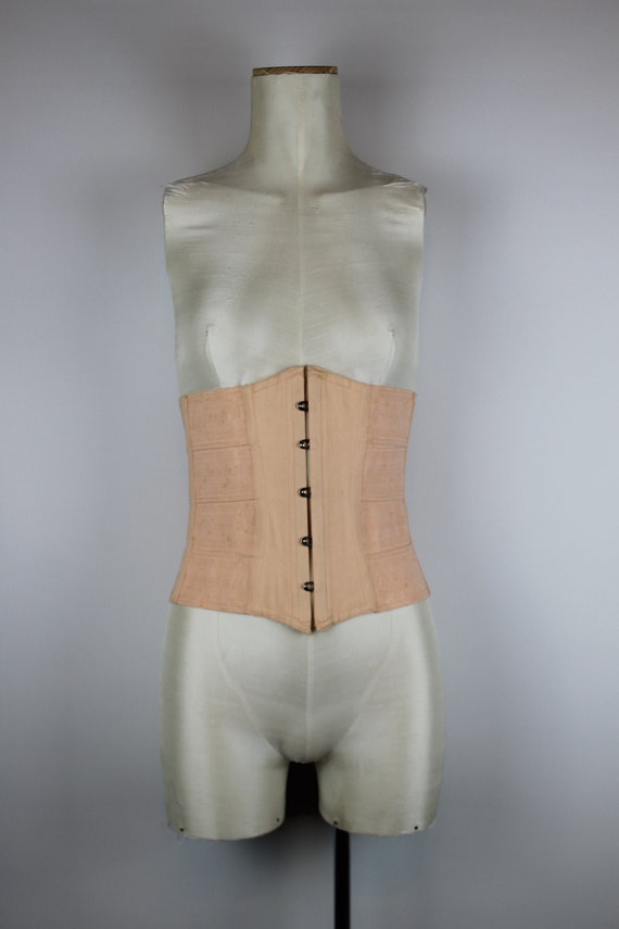 1950s Vintage Pink Corset, Vintage Garter Belt, Su