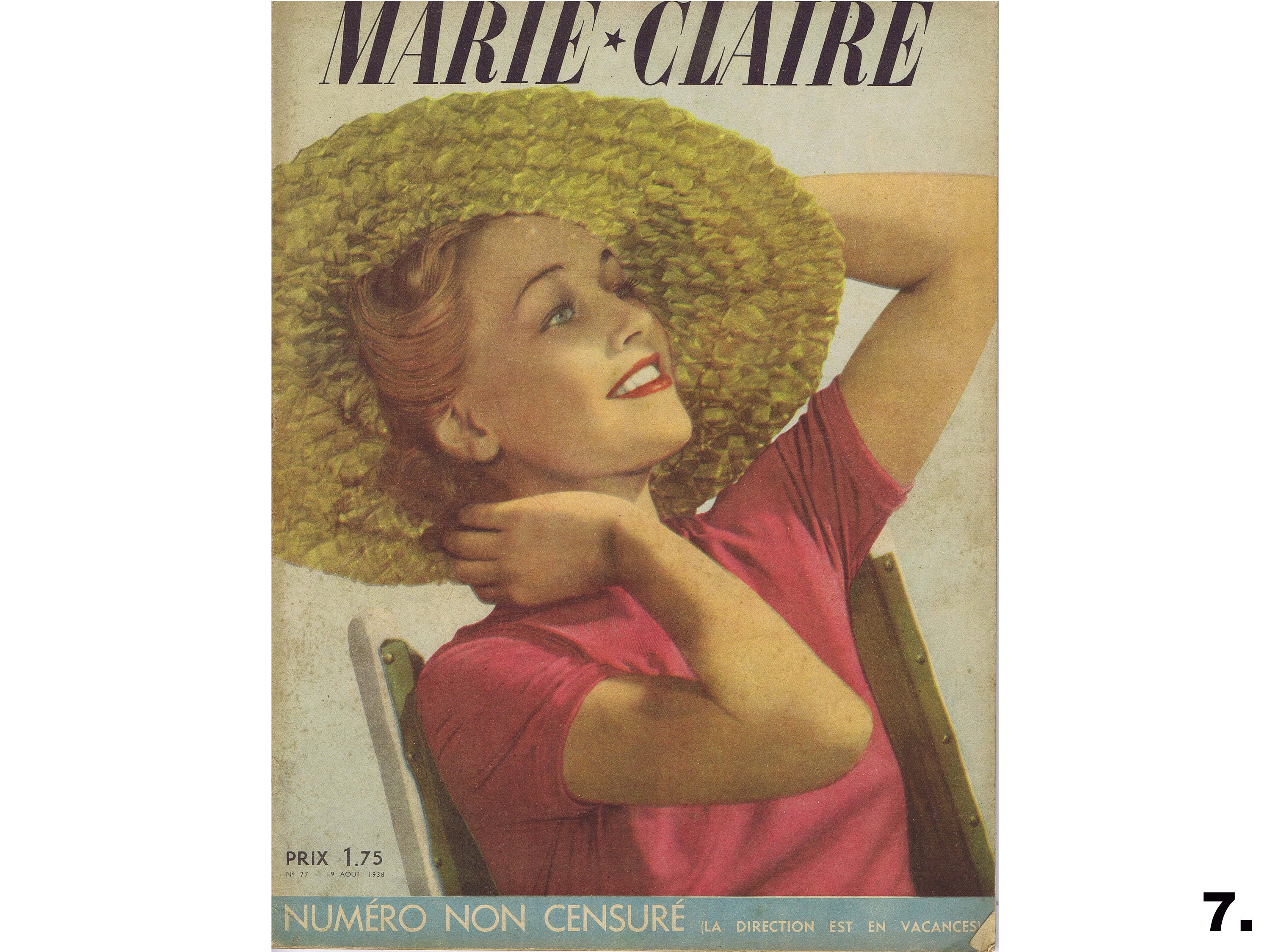 Begin掲載 40s フランス ヴィンテージ MARIE CLAIRE 雑誌 ポスター