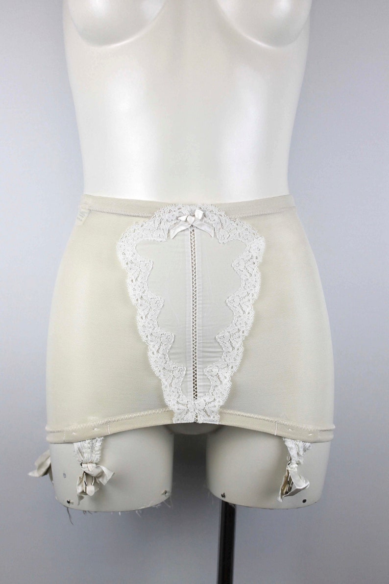 1960s Christian Dior Girdle White Bridal Garter Belt Vintage Etsy