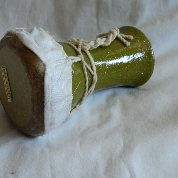 Small Egyptian Ceramic Drum Tabla Doumbeck Handmade 5.25"High !!! Different Colors
