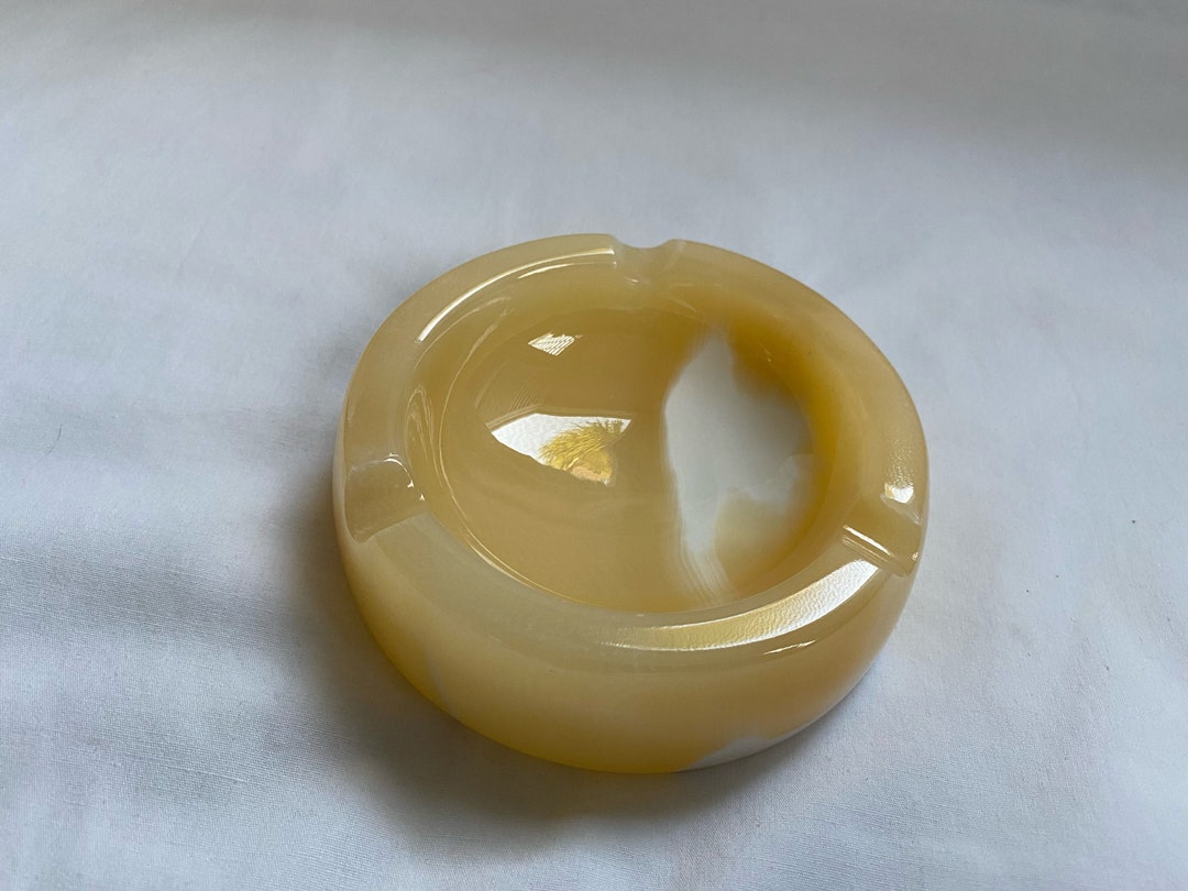 Egyptian Alabaster Stone Handmade Cigarette Ashtray Incense Etsy