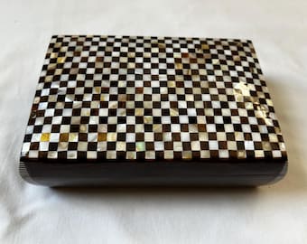 ヴィンテージ 七宝焼き スカラベ ボックス 3インチ ブルー エナメル