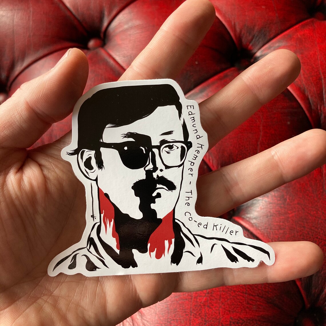 Serial Killer Stickers large 10cm X 10cm Black Pack 2 Etsy UK
