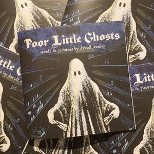 Poveri piccoli fantasmi libro illustrato - Zine Aldilà Povertà Classe Depressione Bambini Bambino Spettrale Regalo Fumetto Indie
