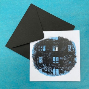 Tarjeta de felicitación de fantasma pobre: hoja de fantasmas, Halloween, tristeza, desaparición, Covid, persecución, encuentro, ponerse al día, amistad, encierro