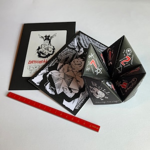 Baphometta and the Fortune Teller: Satanic Parody Chatterbox Paper Puzzle Game with Comic Strip Zine