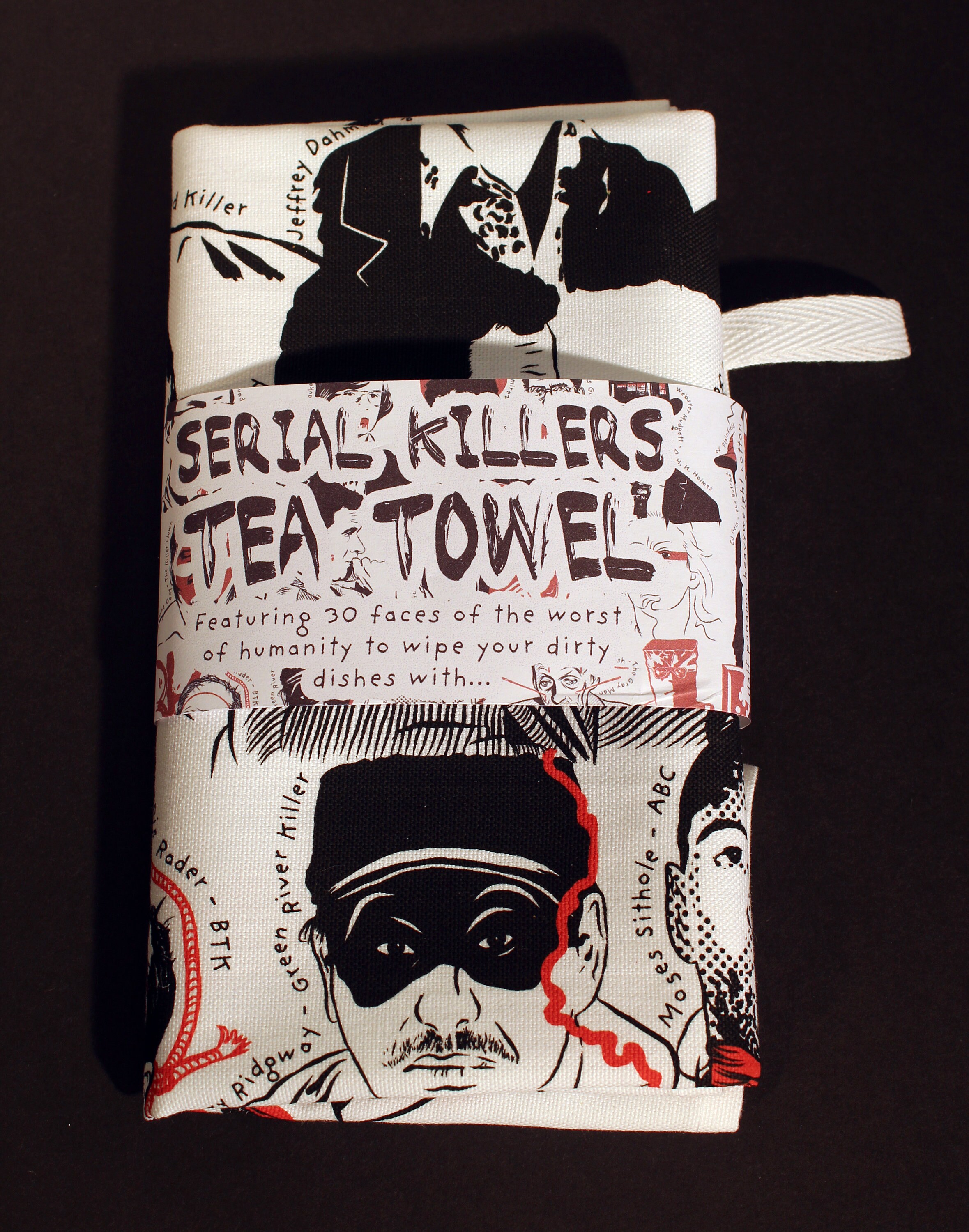 Serial Killer Gifts Tea Towel Serial Killers Dish Towel Heavy Etsy UK