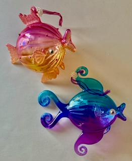 Chrstopher Radko Always Puff a Kss Fsh Ornament