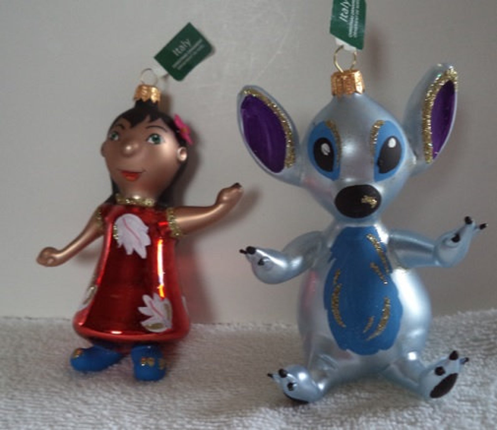 Lilo and Stitch Beautiful Hand Blown Glass Christmas Ornament Etsy