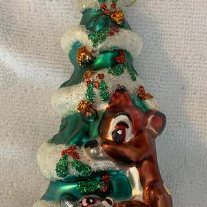 NEW  Christopher Radko  Italian Blown Glass Bambi Christmas Ornament Disney