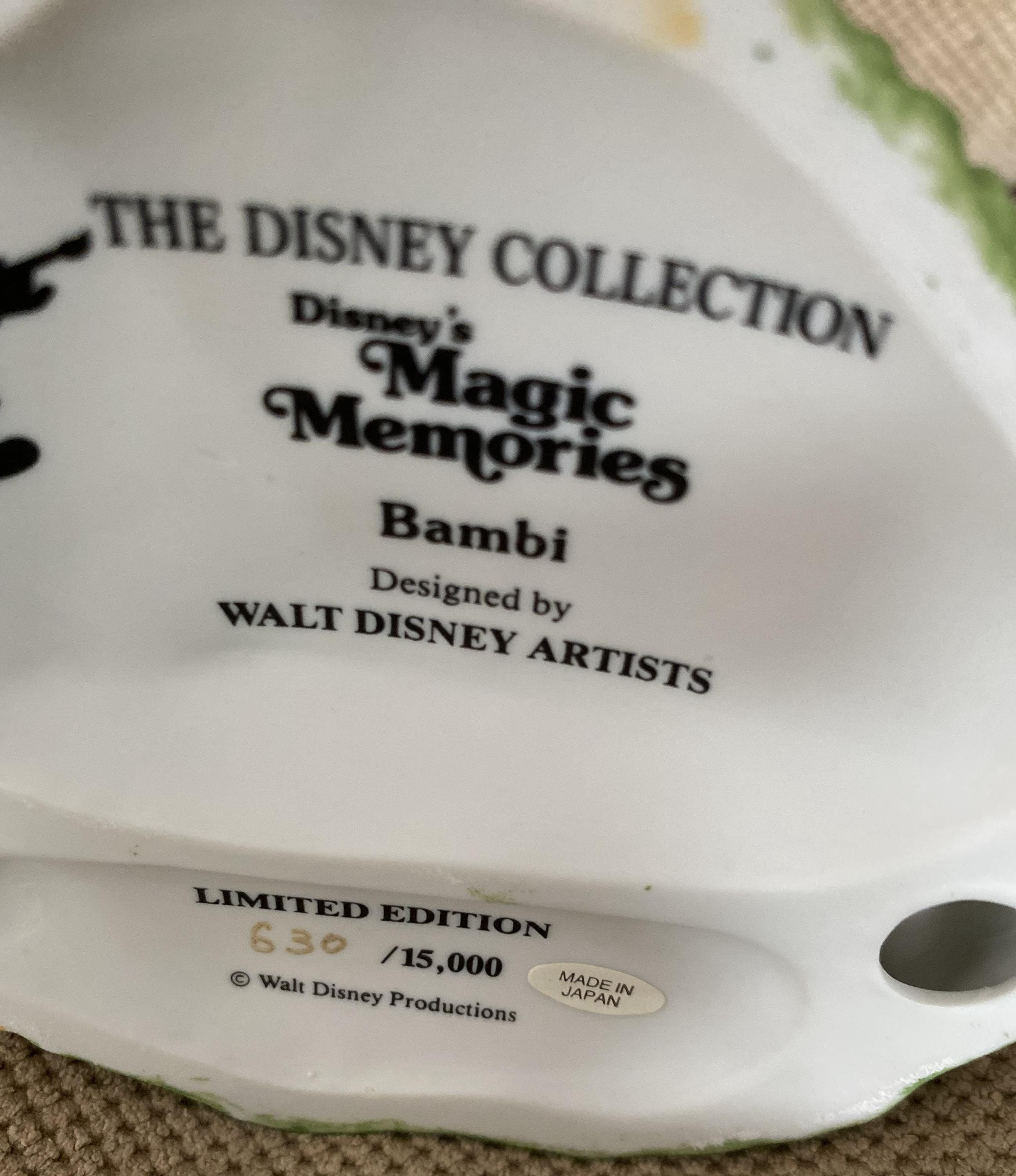 1984 Disney Magic Memories “bambi” Figurine Limited Edition - Etsy