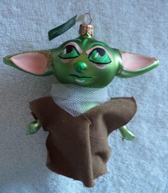 Baby Yoda Star Wars Beautiful Hand Blown Glass Christmas Etsy