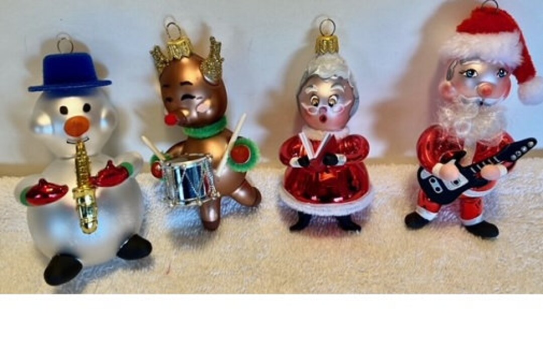 Beautiful New Italian Blown Glass North Pole Jammin’ Christmas Ornament ...