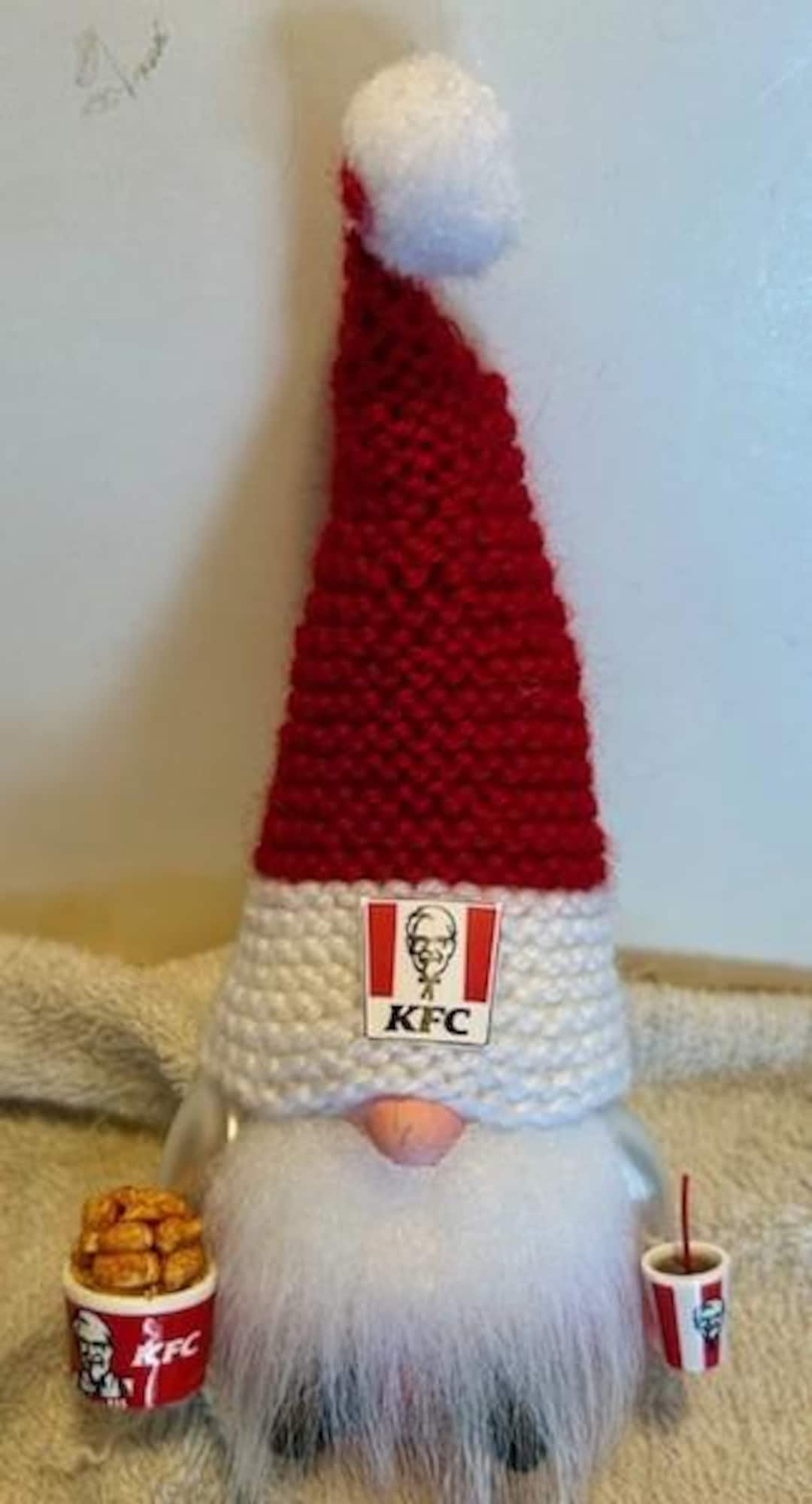 New Beautiful Italian Blown Glass KFC Gnome Christmas Ornament Kentucky ...