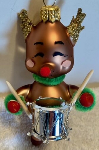 Beautiful New Italian Blown Glass North Pole Jammin’ Christmas Ornament ...