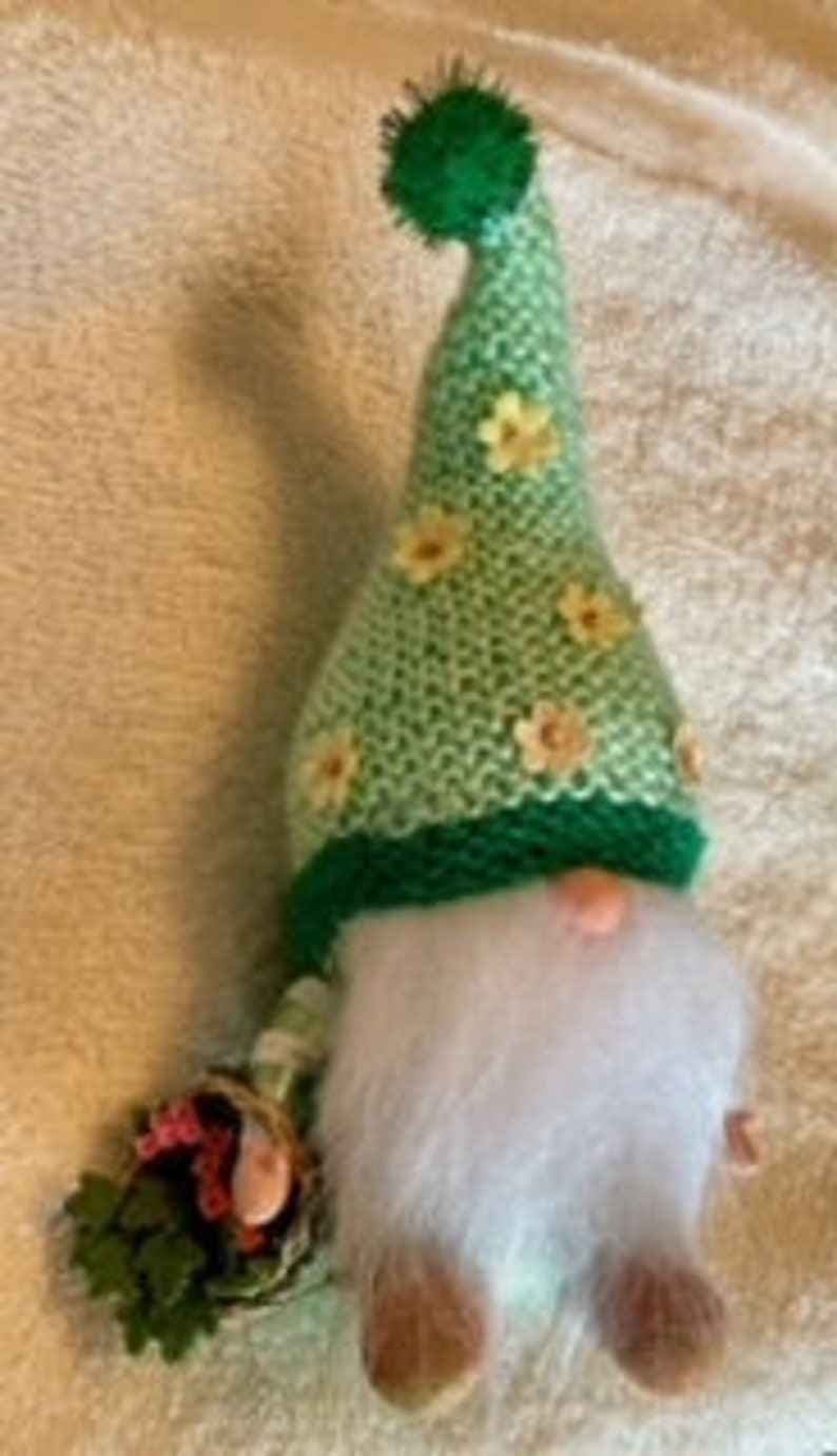 New Beautiful Cute Italian Blown Glass Pink & Green Summertime Gnome ...
