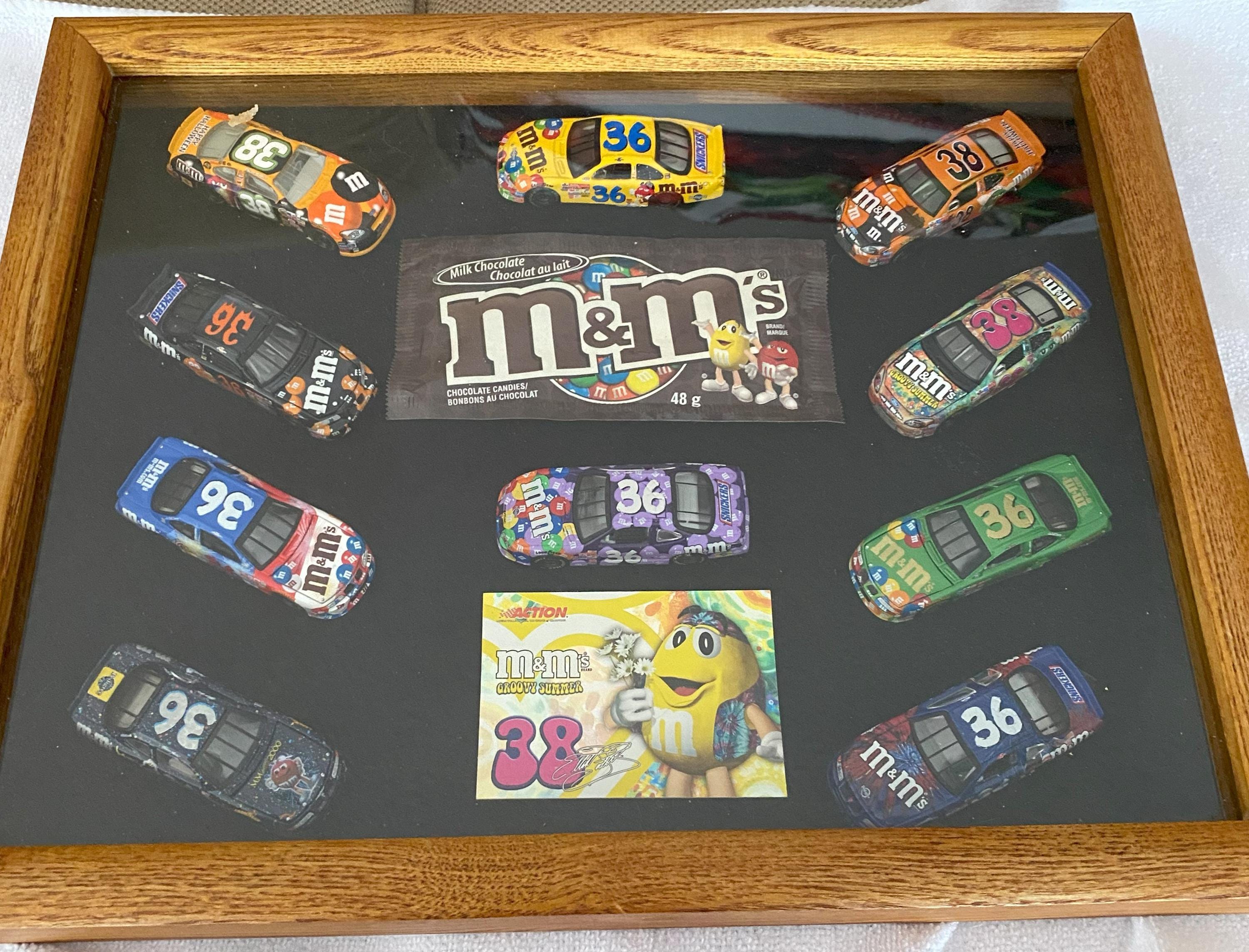 Beautiful Rare NASCAR - 1/64 NASCAR Diecast M and M's Display