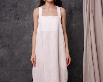 Linen white dress, Linen wrap dress, Linen dress maxi,  Linen dress with belt, Linen dress maxi, Elegant dress modest