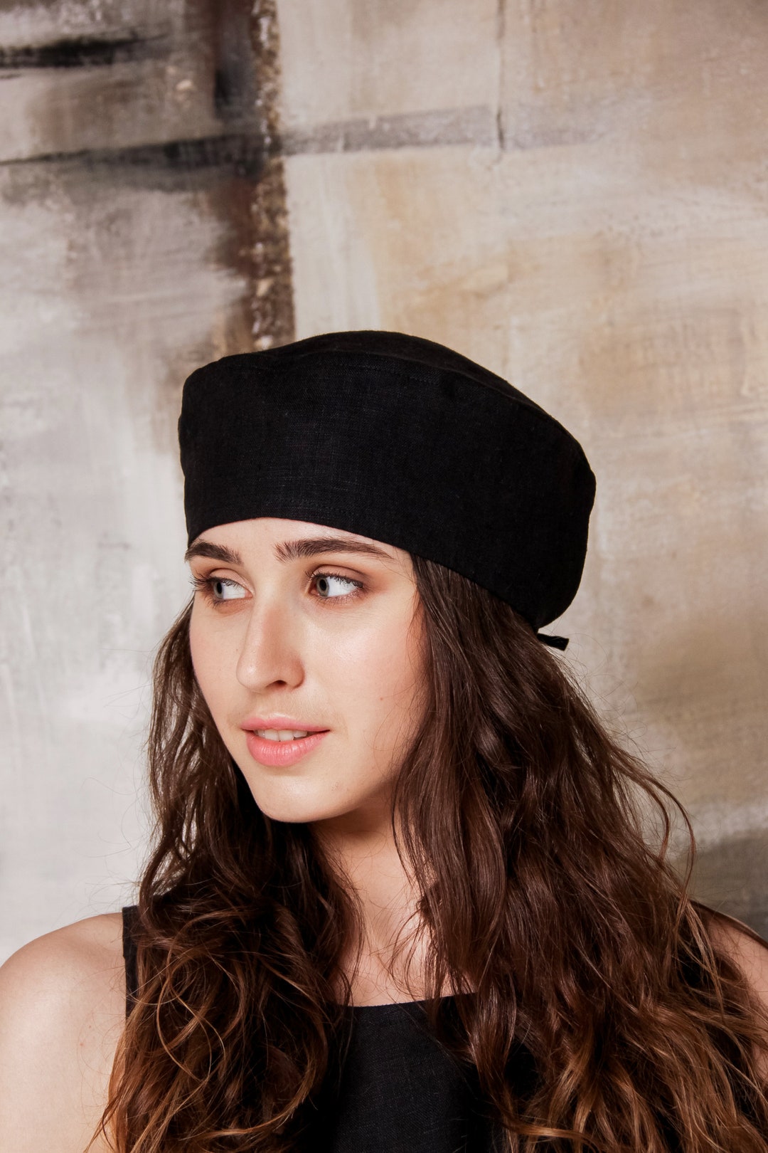 帽子 GDC linen beret black Lightweight Linen Beret – Boston Millinery
