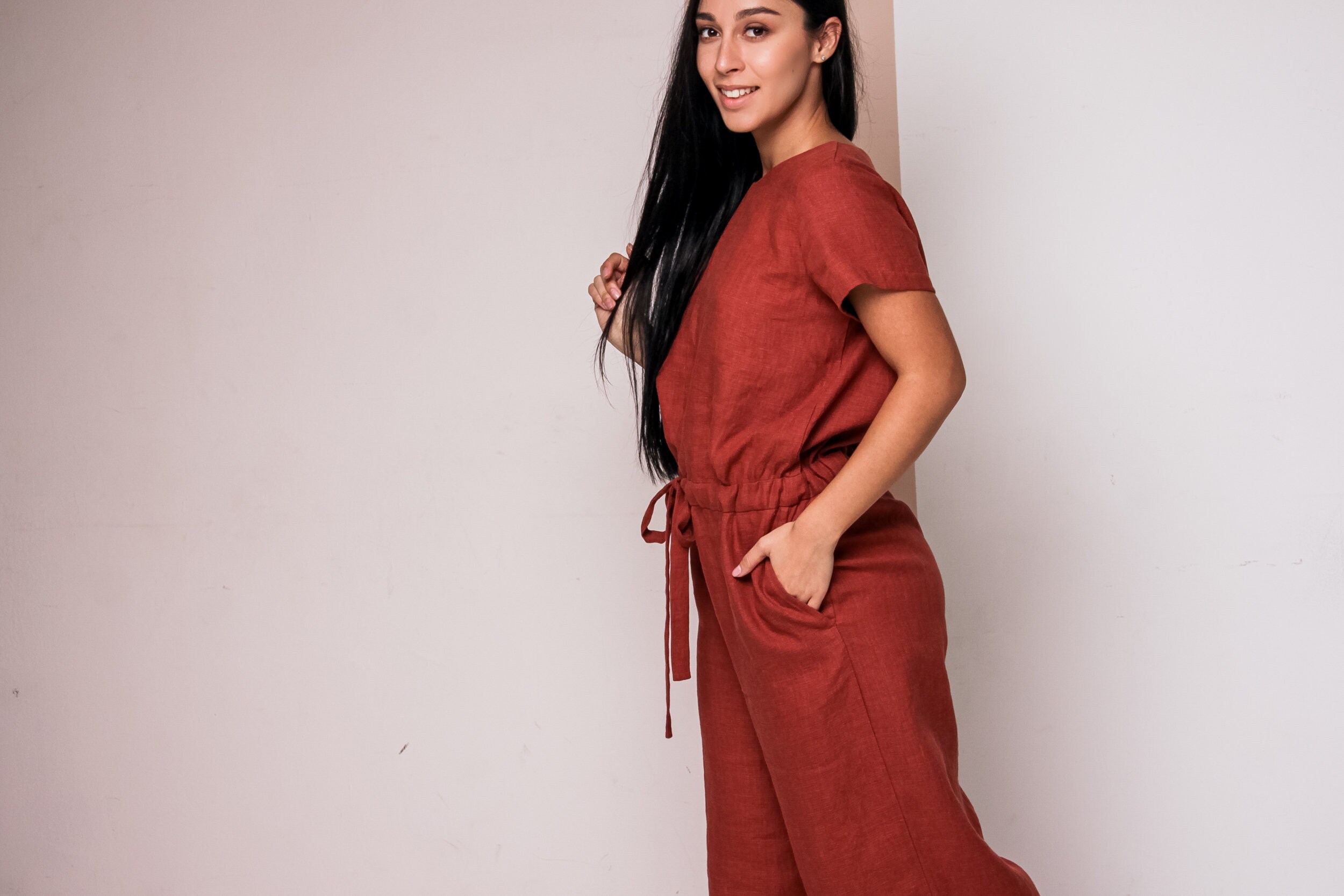 Jump Into Linen Jumpsuit main image 0